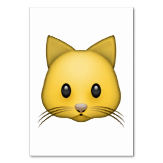 Katze - Emoji Tischnummer (Vorderseite)