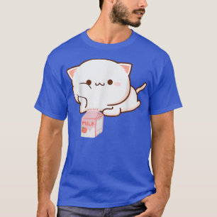 Katze Erdbeermilch Anime Japanisch Kawaii  T-Shirt