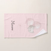 Katze Erröten Rosa Luftballons Handtuch (Handtuch)