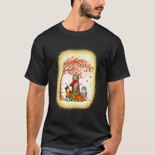 Katze Es Ist Herbst Euch Alle Kürbis Herbst Hallow T-Shirt