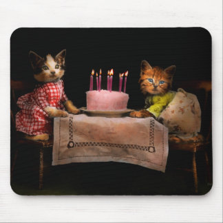 Katze - Es ist unser Geburtstag - 1914 Mousepad
