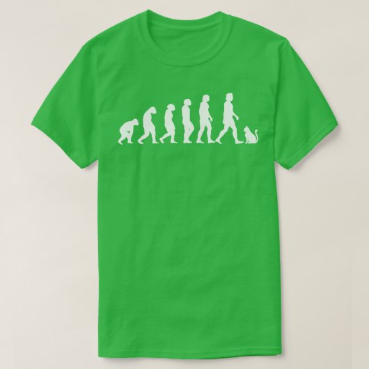 Katze Evolution T-Shirt (Design vorne)