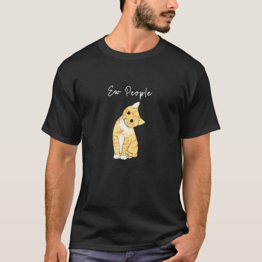 Katze Ew Leute Katze Liebe T-Shirt (Vorderseite)