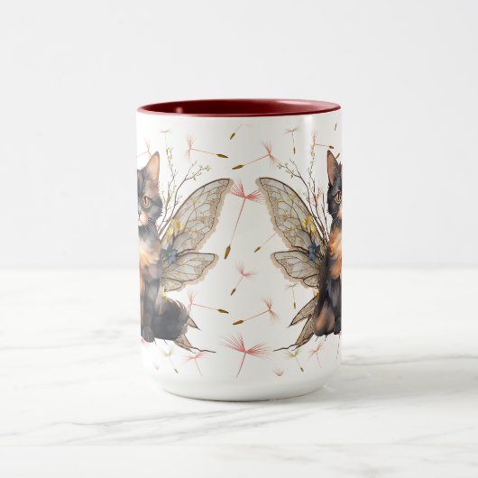 Katze Fairy 2 Tasse (Zentrum)