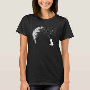 Katze fängt Feder fliegende Blätter Coole Straße S T-Shirt