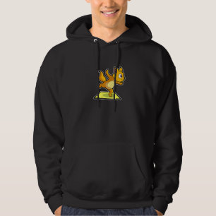 Katze Faultier Yoga-Posen Sportgymnastik Ohm Herzs Hoodie