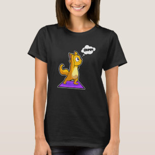 Katze Faultier Yoga-Posen Sportturnen Ohm Herzschl T-Shirt
