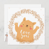 Katze Feiertagskarte (Vorne/Hinten)