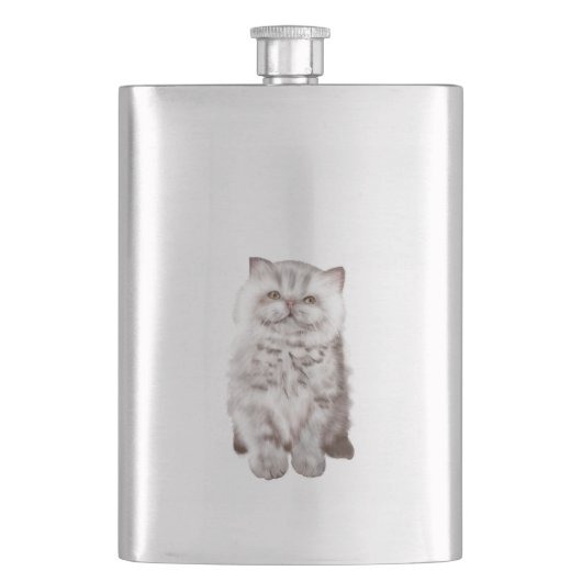 Katze Flachmann (Vorderseite)