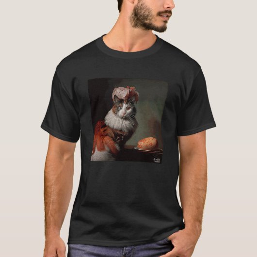 Katze Flamingo Bacon Und Eier T-Shirt (Vorderseite)