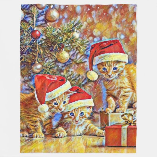 Katze Fleecedecke (Vorderseite)