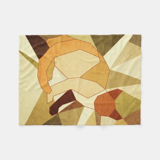 Katze Fleecedecke (Vorderseite (Horizontal))