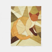 Katze Fleecedecke (Vorderseite)