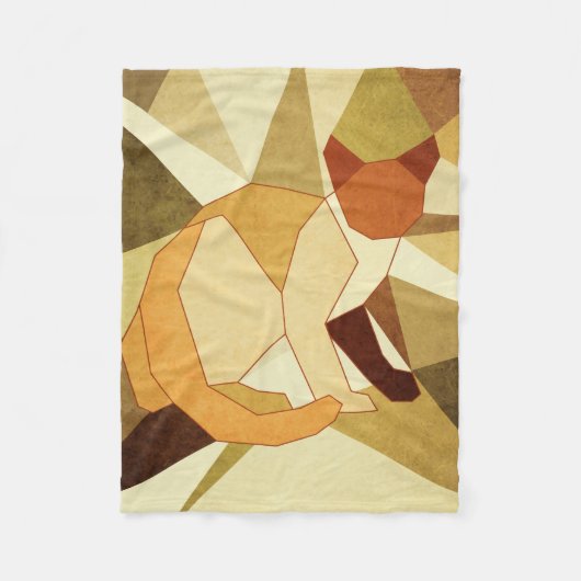 Katze Fleecedecke (Vorderseite)