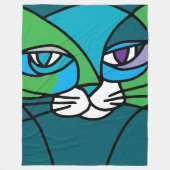 Katze Fleecedecke (Vorderseite)