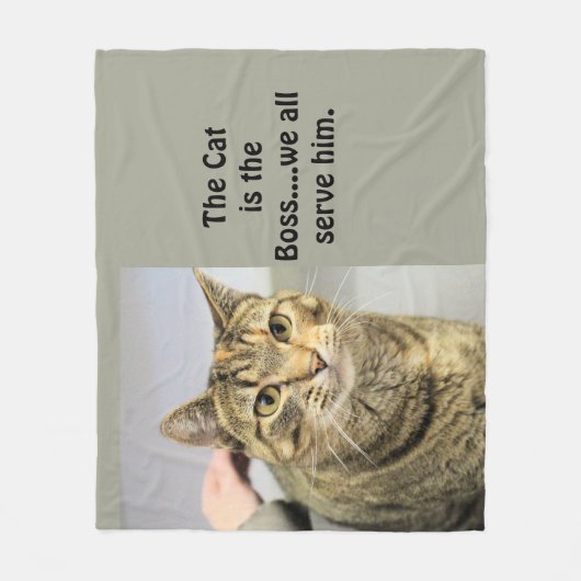 Katze Fleecedecke (Vorderseite)