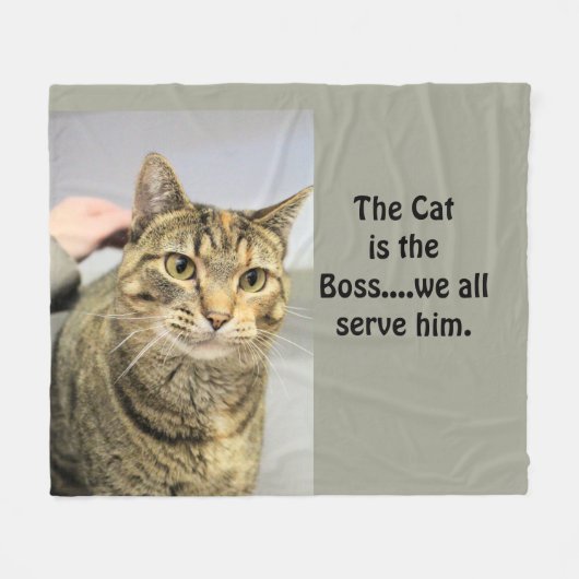 Katze Fleecedecke (Vorderseite (Horizontal))