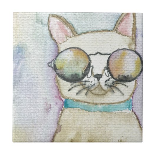 Katze Fliese (Vorderseite)