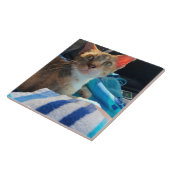Katze Fliese (Seite)