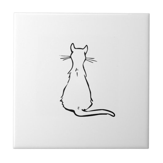 Katze Fliese (Vorderseite)