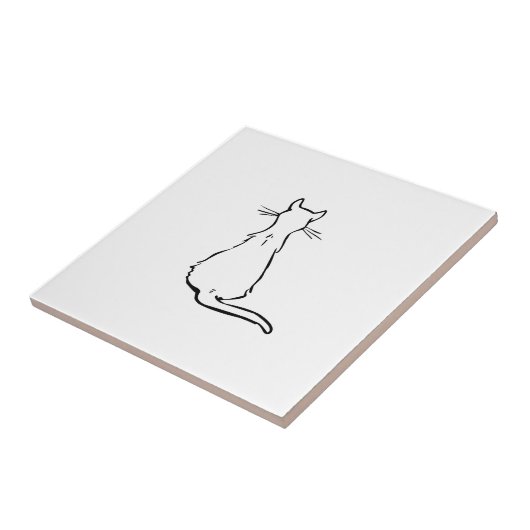 Katze Fliese (Seite)