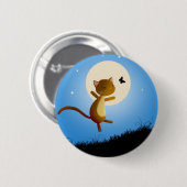 Katze folgen Ihren Träumen - Button-Abzeichen Button (Vorne & Hinten)