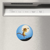 Katze folgt deinen Träumen - Magnet (In Situ (Geschirrspüler))