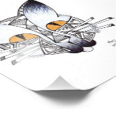 Katze Fotodruck (Ecke)