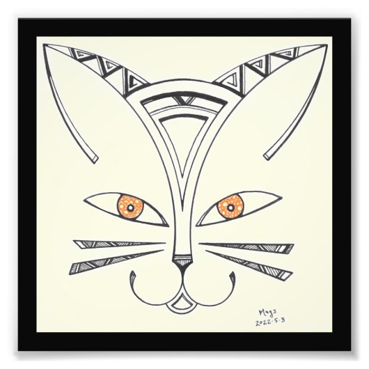 Katze Fotodruck (Vorne)