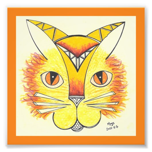 Katze Fotodruck (Vorne)