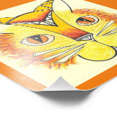 Katze Fotodruck (Ecke)