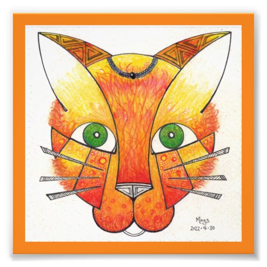 Katze Fotodruck (Vorne)