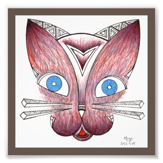 Katze Fotodruck (Vorne)