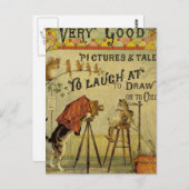 Katze Fotograf für Katzen Postkarte (Vorne/Hinten)