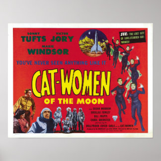 Katze - Frauen des Mondplakats Poster