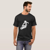 Katze Freestyle Skateboardfahrer T-Shirt (Vorne ganz)