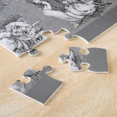Katze, Freundschaft & Ehe, Braut, Louis Wain Puzzle (Seite)