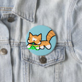 Katze frisst Gras Button (Beispiel)