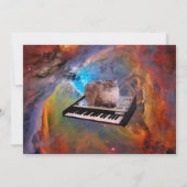 Katze Funny Birthday Einladung (Rückseite)