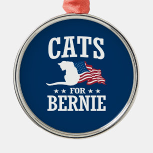 KATZE FÜR BERNIE-SANDERE ORNAMENT AUS METALL