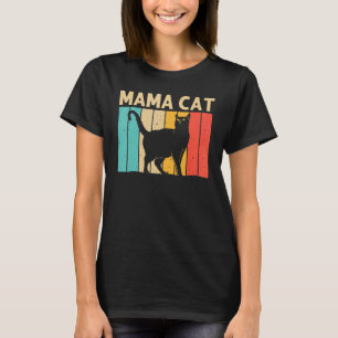Katze für Frauen Mama Schwarze Katze Katze Person  T-Shirt