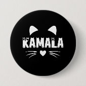 Katze Für Harris 2024 Button (Vorderseite)
