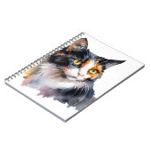 KATZE FÜR hübsches WASSERFARBEN Notizblock (Linke Seite)