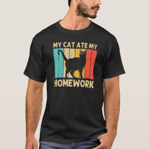 Katze Für Kinder Jungen Schwarze Katze Katzenliebh T-Shirt