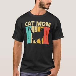 Katze für Mama Mama Schwarze Katze Katzenperson T-Shirt