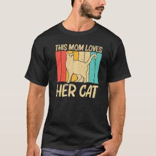 Katze für Mama Mutterkatze Kätzchen Haustier Tier T-Shirt