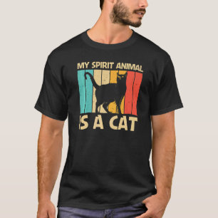 Katze für Männer Frauen schwarze Katze Person Katz T-Shirt