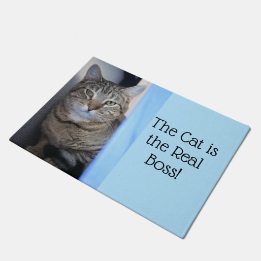Katze Fußmatte (Schrägansicht)