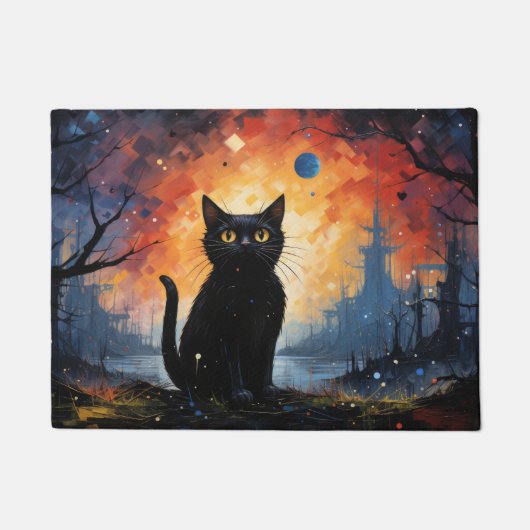 Katze Fußmatte, Katze Matte, Fußabtreter, Türmatte (Vorderseite)