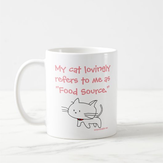 Katze "Futterquelle" - Tasse (Links)
